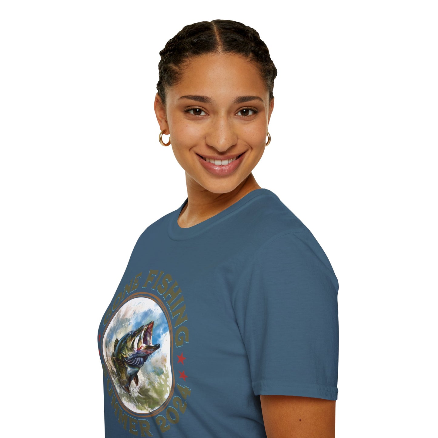 Gone Fishing - Unisex Softstyle T-Shirt