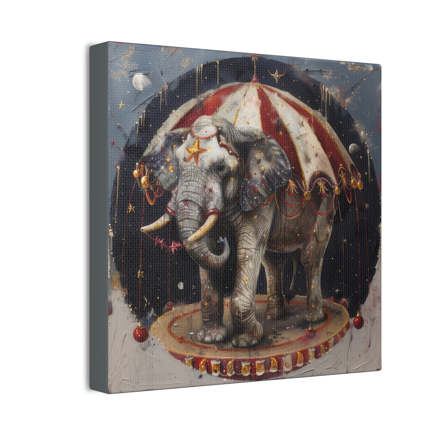 Circus Elephant - Canvas Stretched, 0.75"