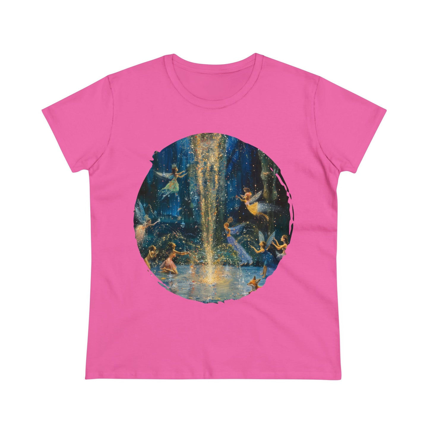 Fairy Celebration - Fantasy - Women's Midweight Cotton Tee