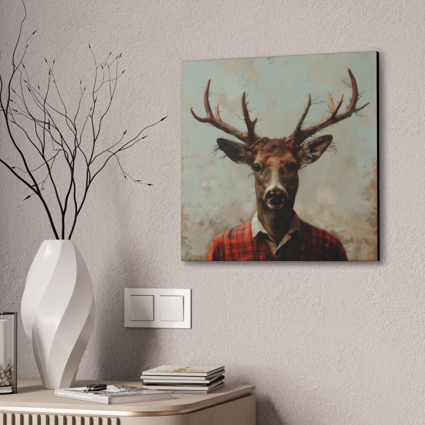 Dapper Deer - Canvas Stretched, 0.75"