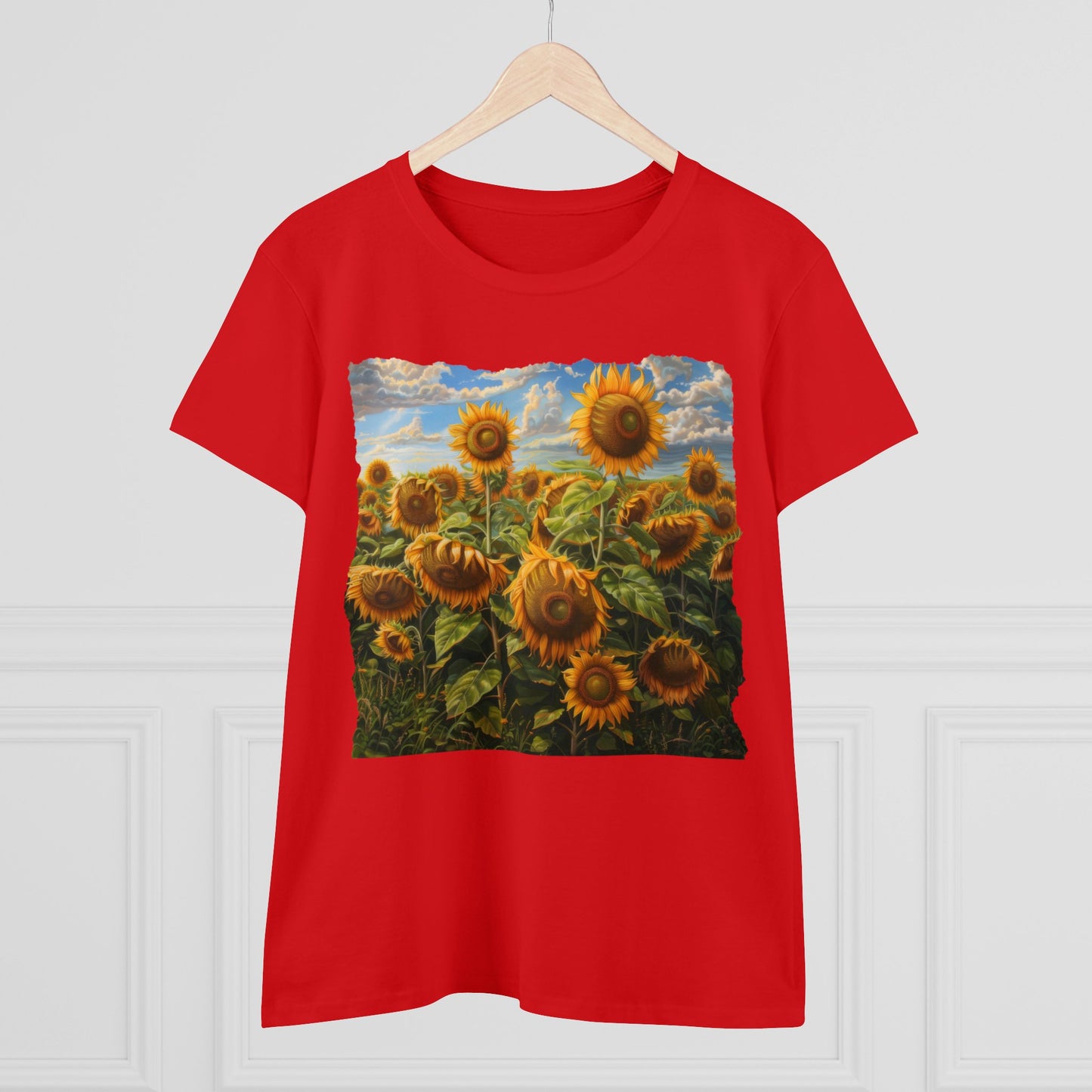 Sunflowers - Women's Midweight Cotton Tee