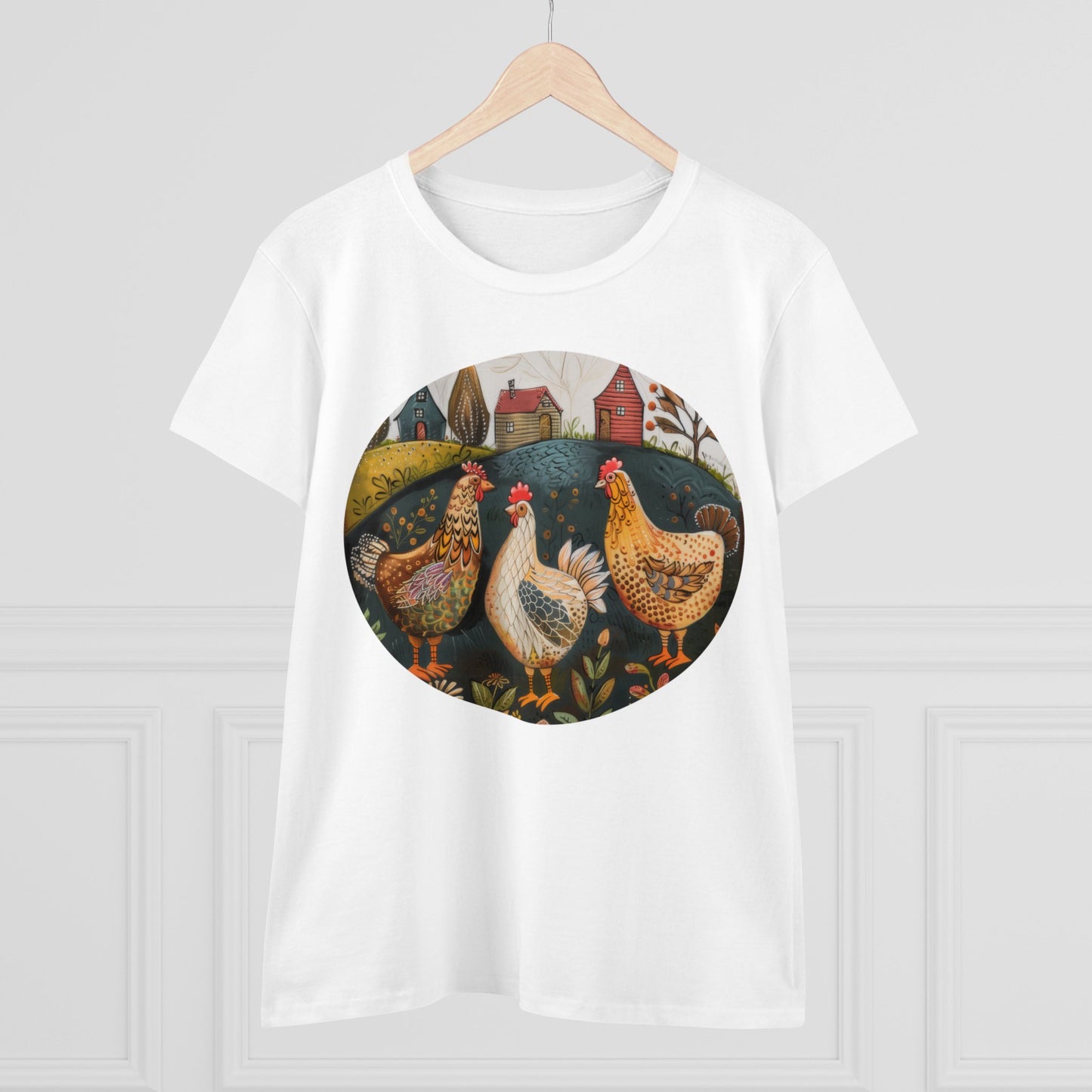 Chickens - Women's Midweight Cotton Tee