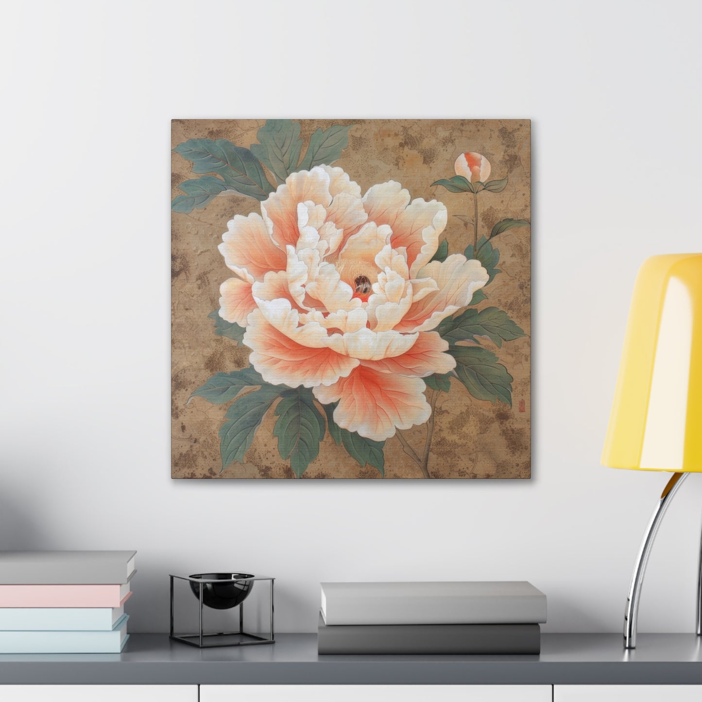 Peony - Canvas Stretched, 0.75"