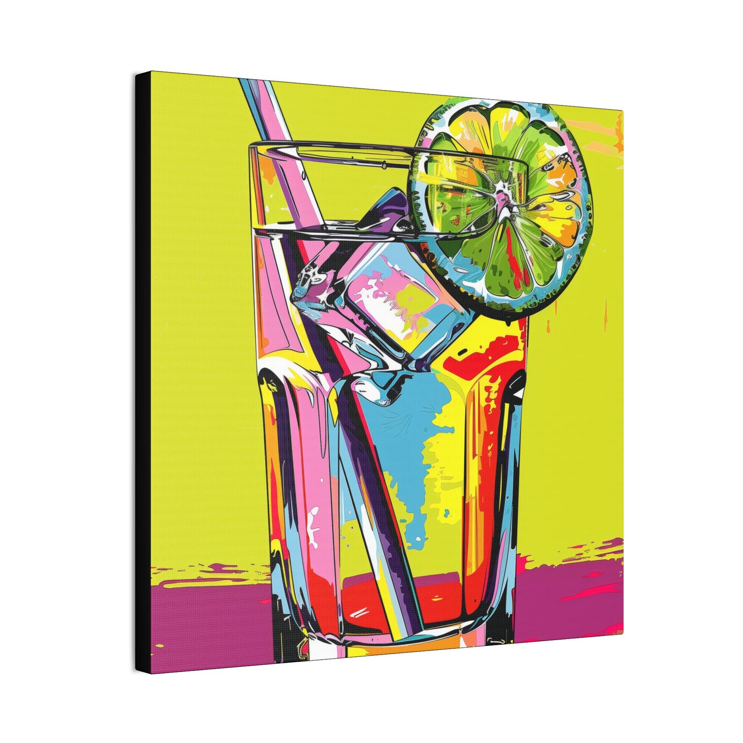 Summer Drinks - Canvas Stretched, 0.75"