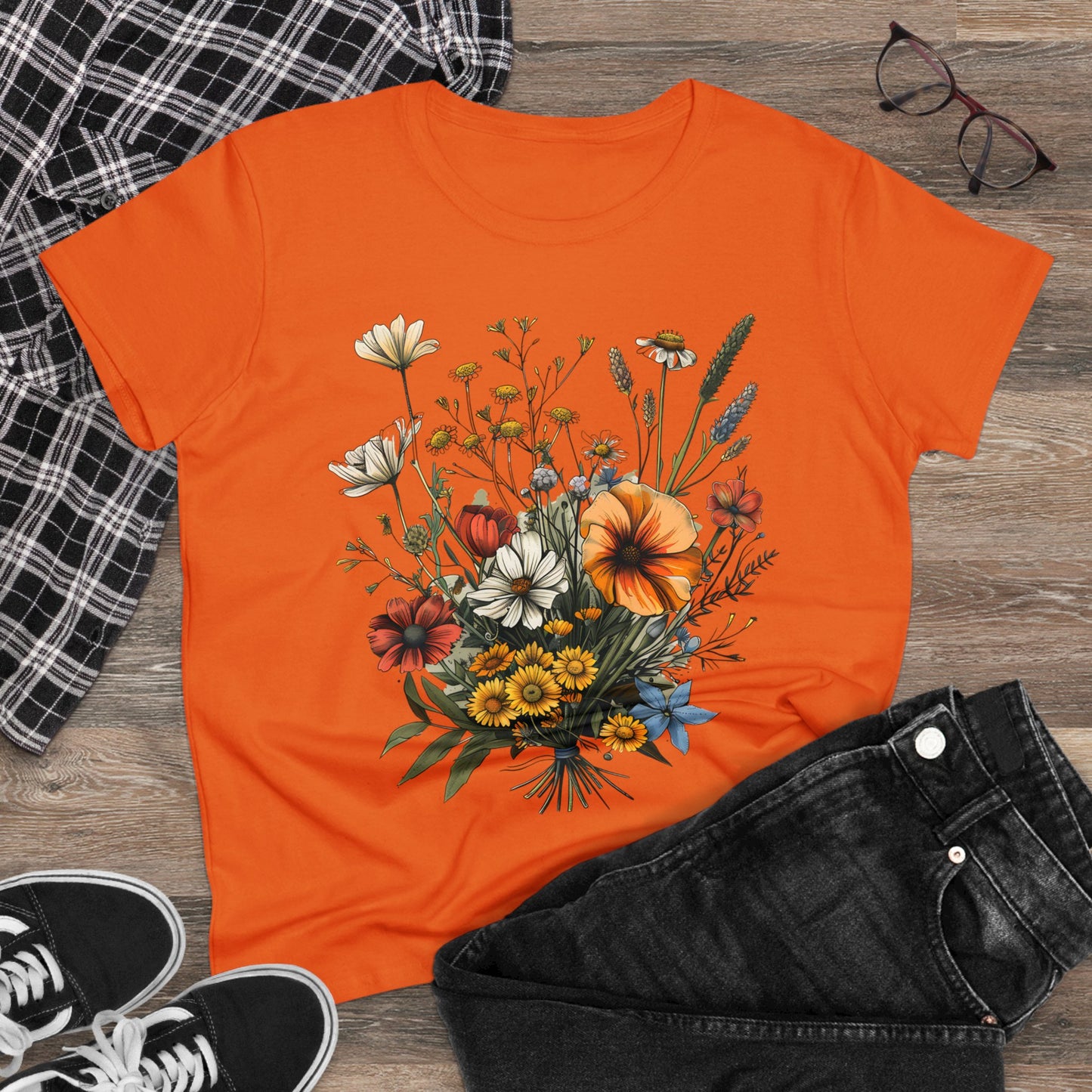 Wildflowers - Women's Midweight Cotton Tee