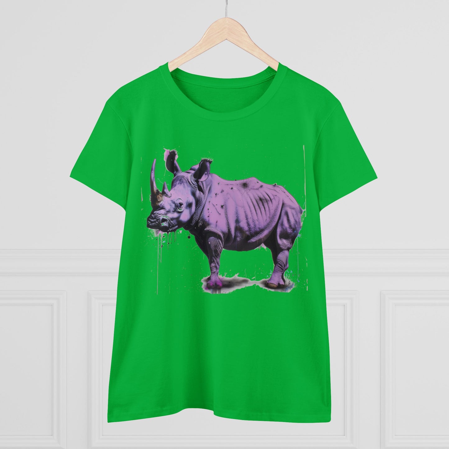 Purple Rhino - Women's Midweight Cotton Tee