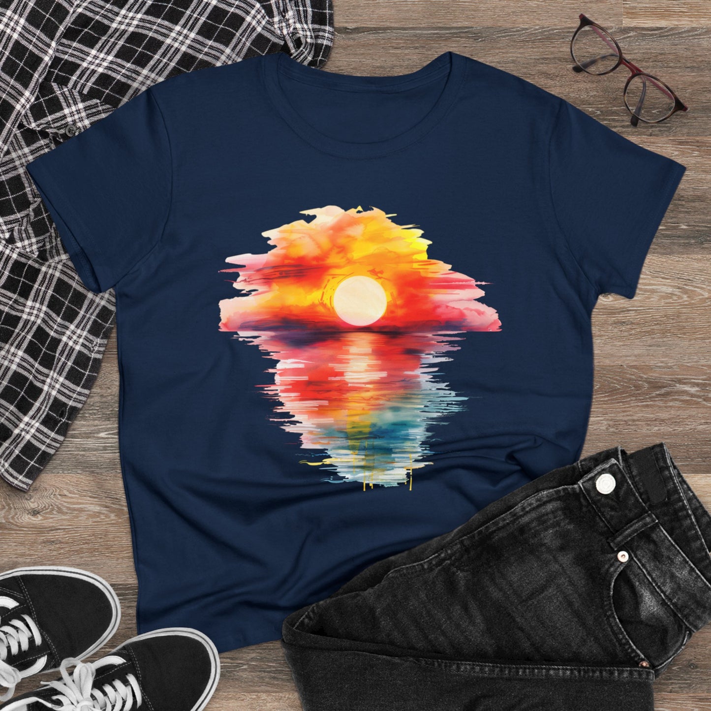 Sunrise - Women's Midweight Cotton Tee