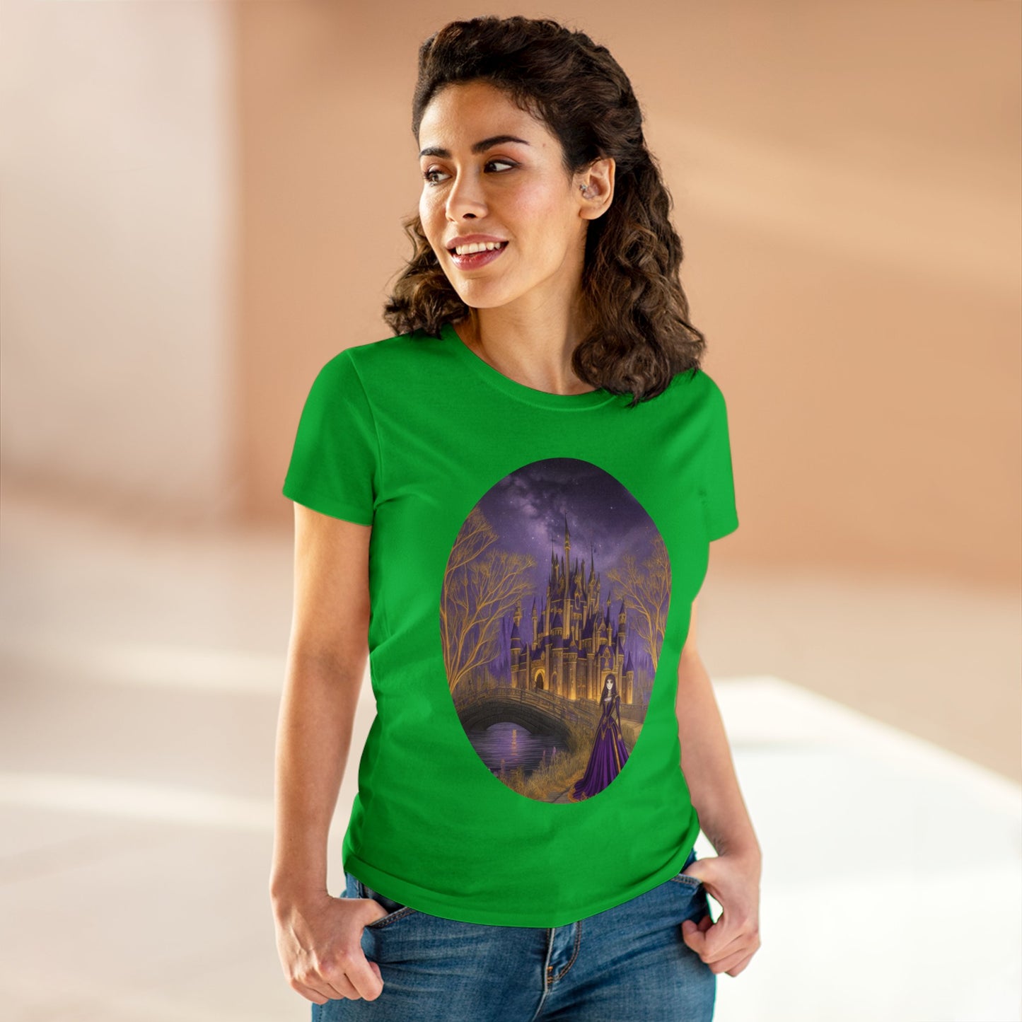 The Purple Castle - Fantasy - Women's Midweight Cotton Tee