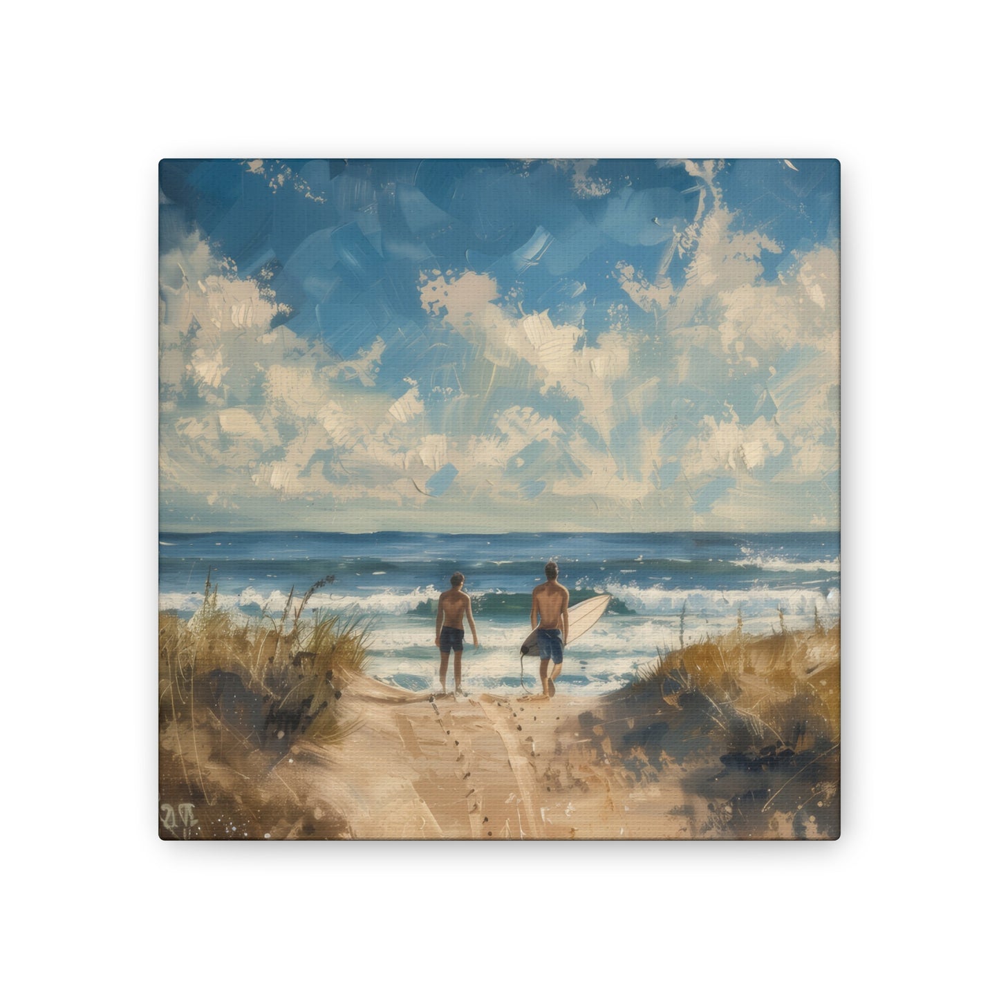 Surf Morning - Canvas Stretched, 0.75"