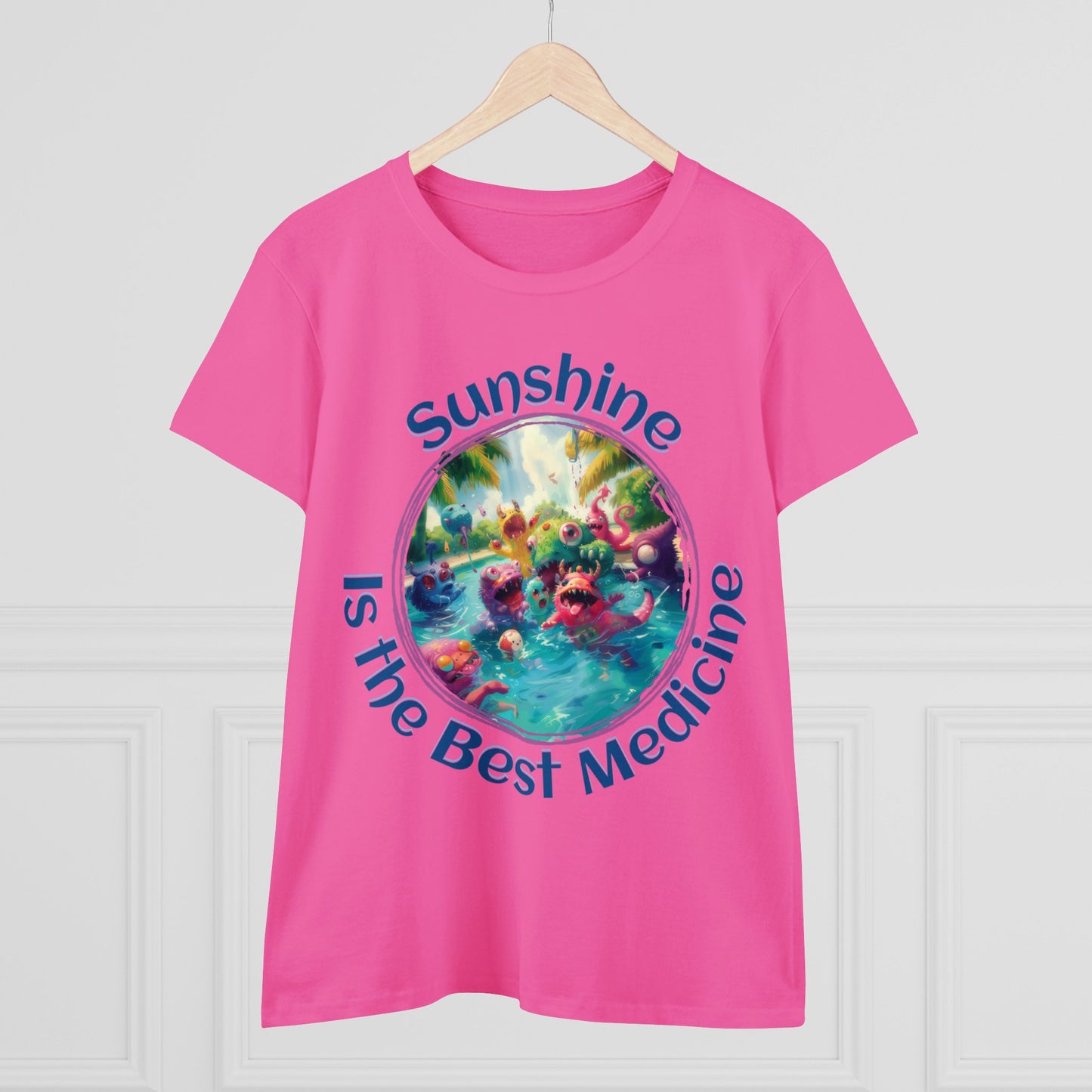 Sunshine is the Best Medicine - Women's Midweight Cotton Tee