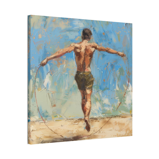 Skip Rope - Canvas Stretched, 0.75"