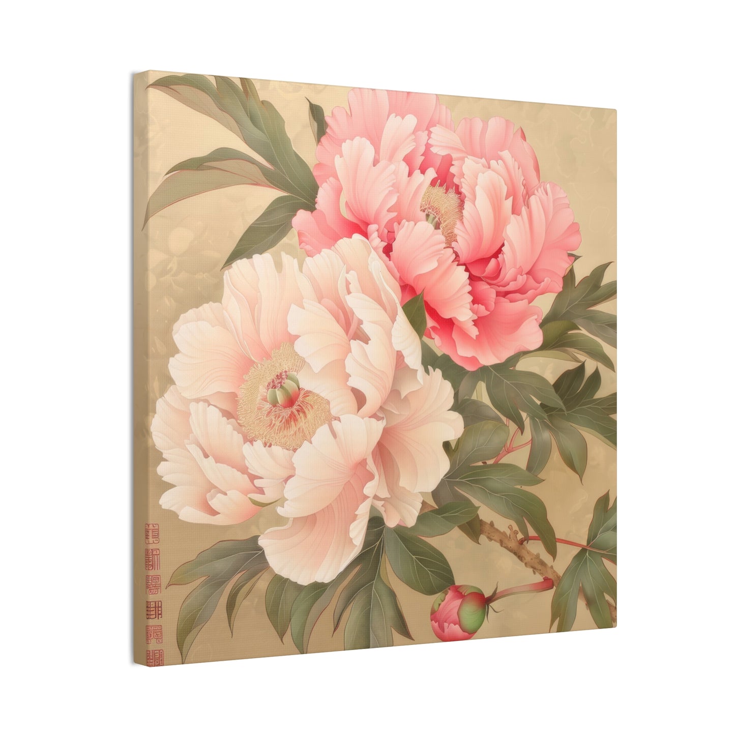 Peony - Canvas Stretched, 0.75"