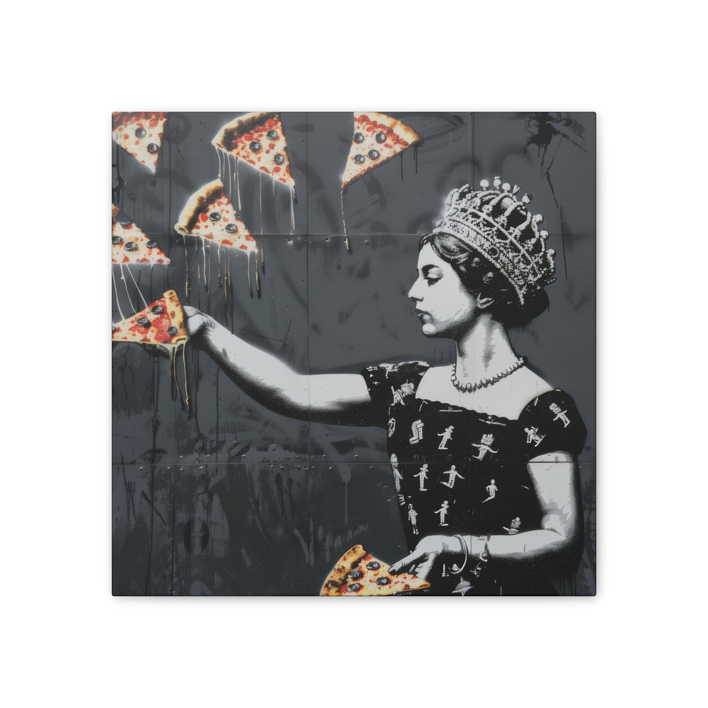 Pizza Queen - Canvas Stretched, 0.75"