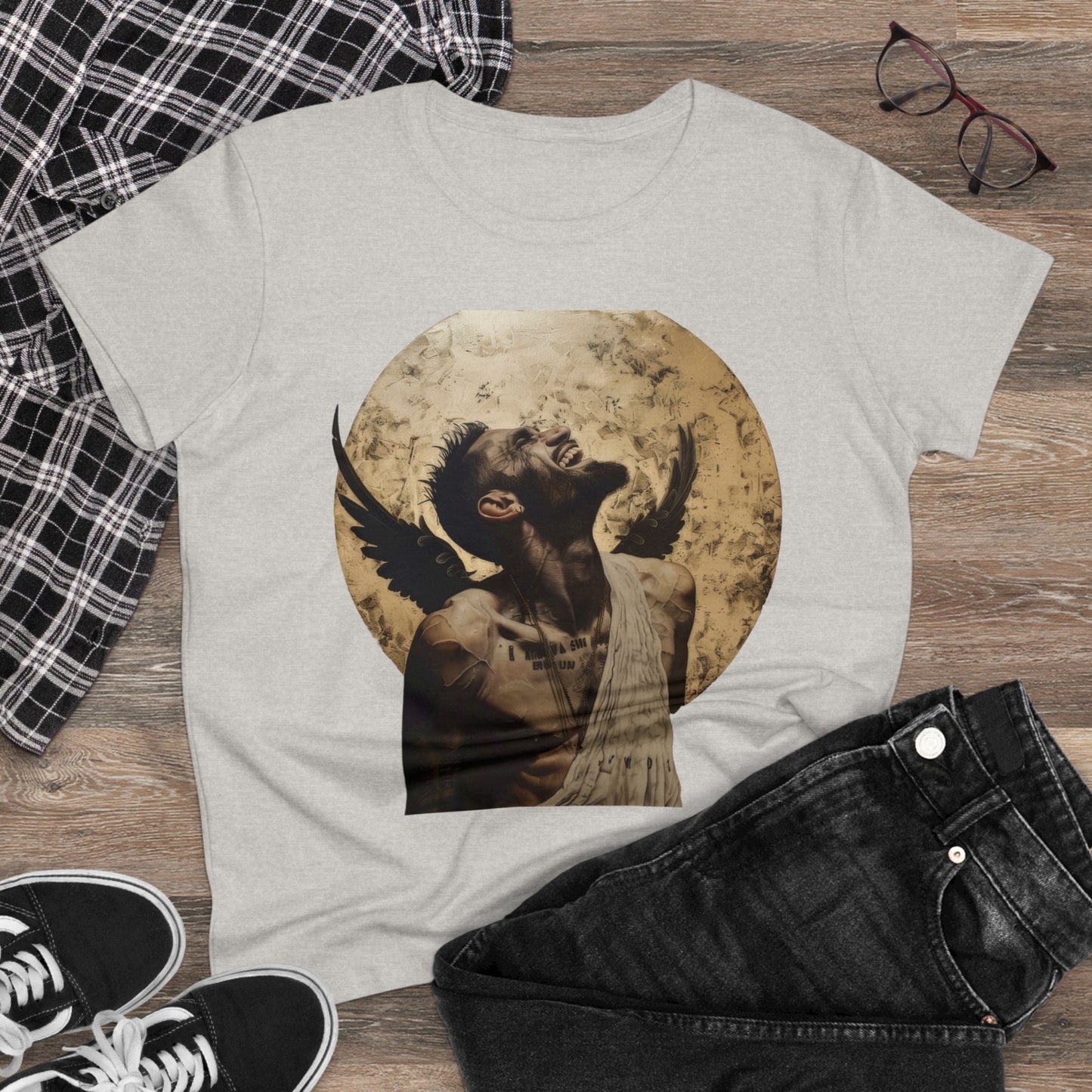 Angel or Devil - Women's Midweight Cotton Tee