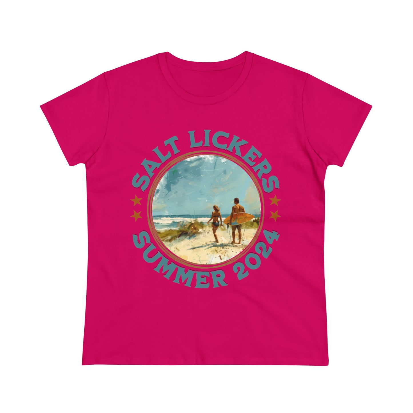 Surfing - Women's Midweight Cotton Tee