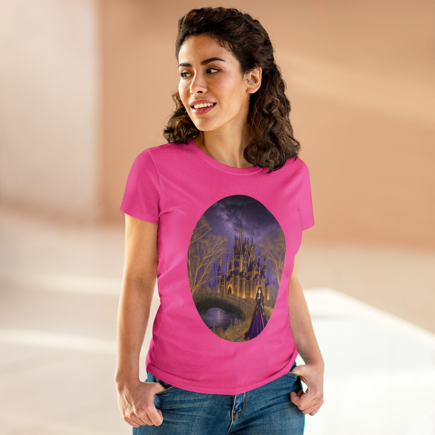 The Purple Castle - Fantasy - Women's Midweight Cotton Tee