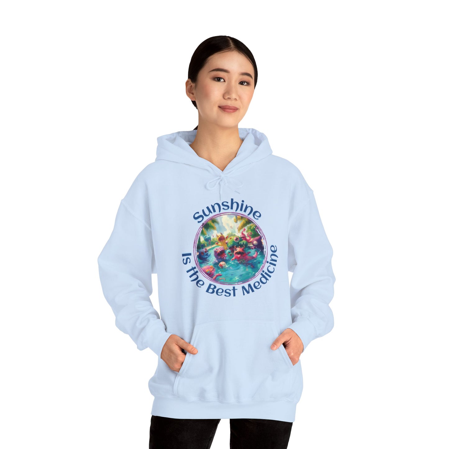 Sunshine is the Best Medicine - Unisex Heavy Blend™ Hooded Sweatshirt