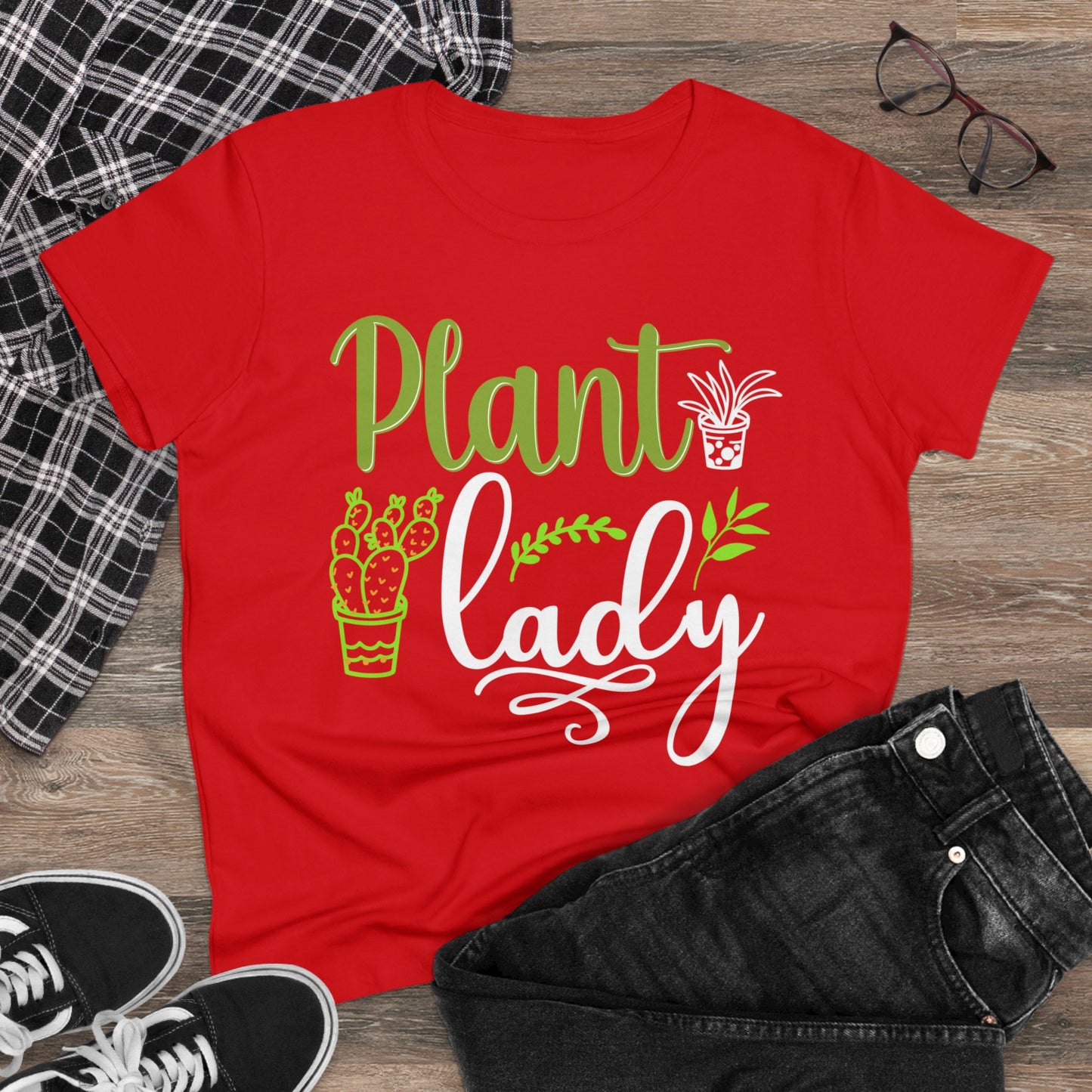 Plant Lady - Gardening - Women's Midweight Cotton Tee