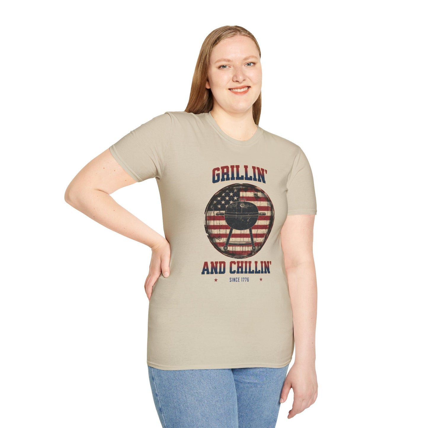 Grillin and Chillin - Unisex Softstyle T-Shirt