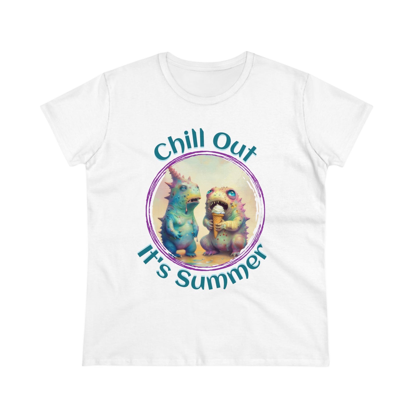 Chill Out, It's Summer - Women's Midweight Cotton Tee