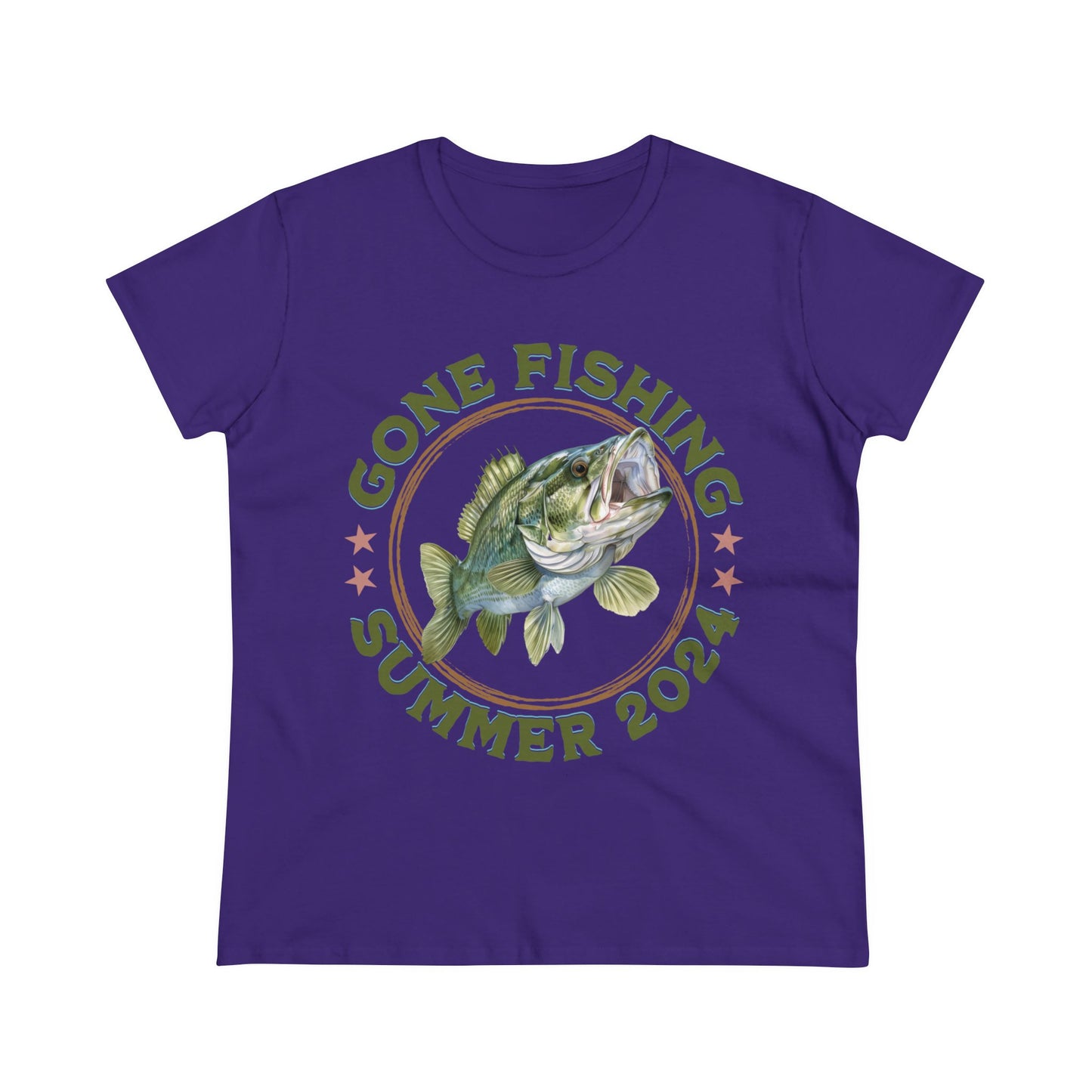 Gone Fishing - Women's Midweight Cotton Tee