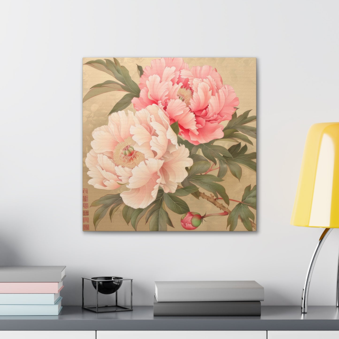 Peony - Canvas Stretched, 0.75"