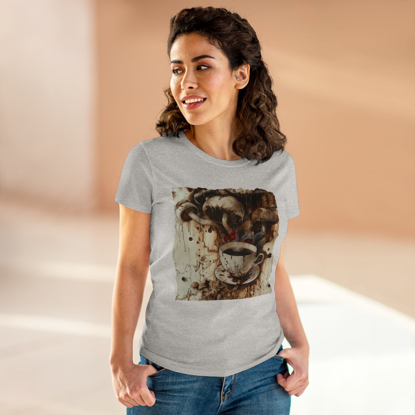 Organic Coffee - Women's Midweight Cotton Tee