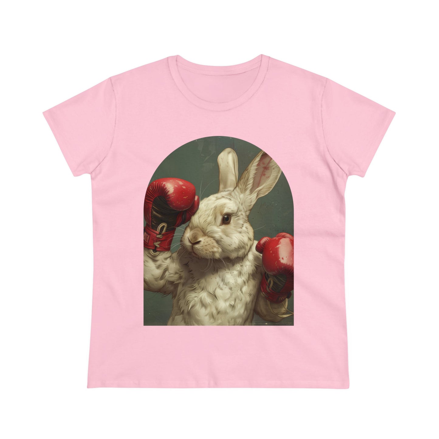 Boxing Rabbit - Women's Midweight Cotton Tee