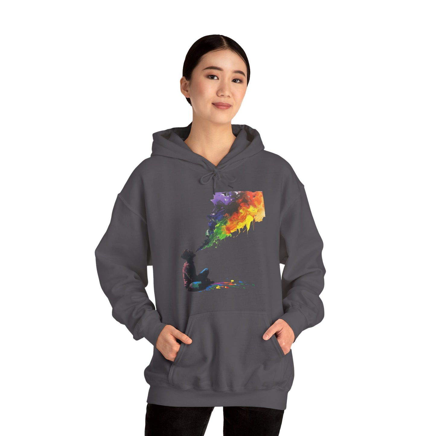 Rainbow Breath - Unisex Heavy Blend™ Hooded Sweatshirt