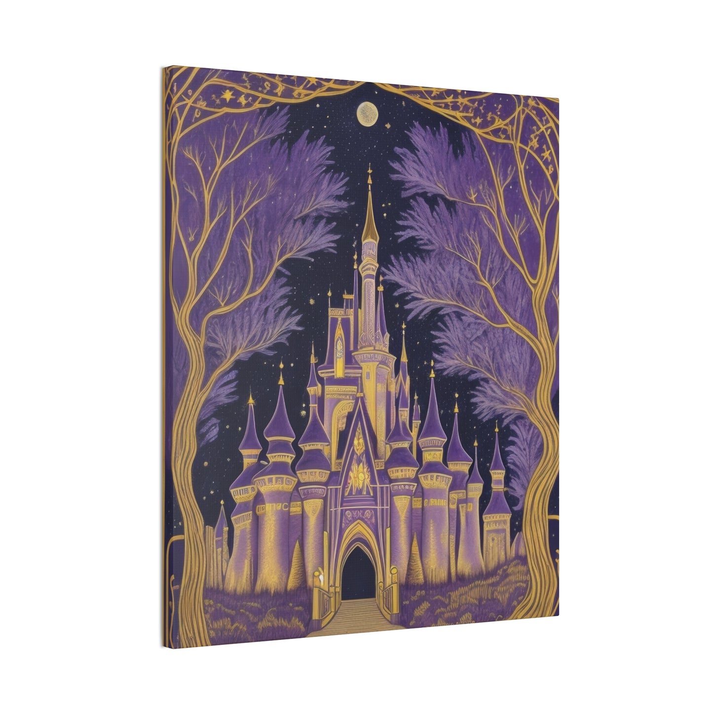 Purple Castle - Canvas Stretched, 0.75"