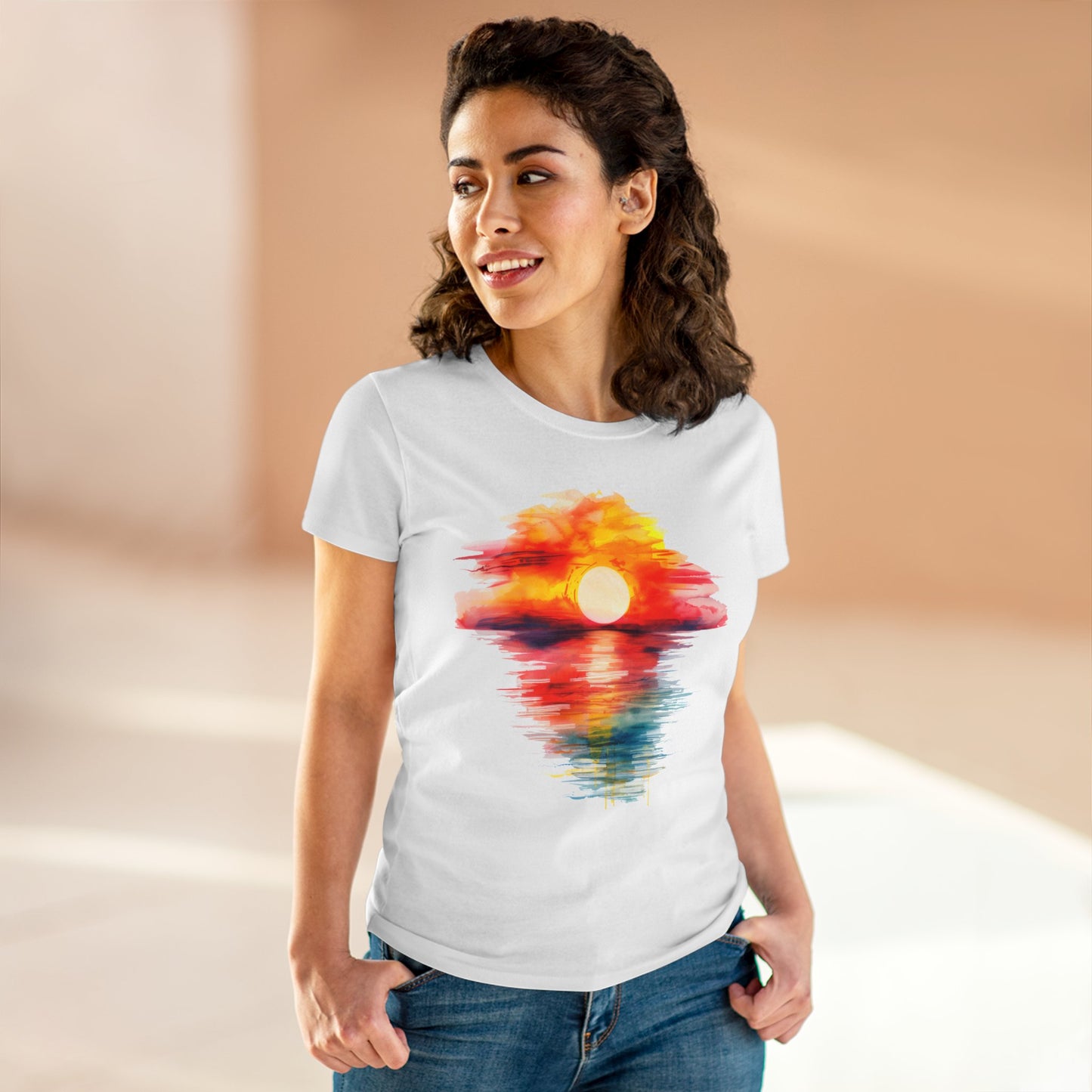 Sunrise - Women's Midweight Cotton Tee