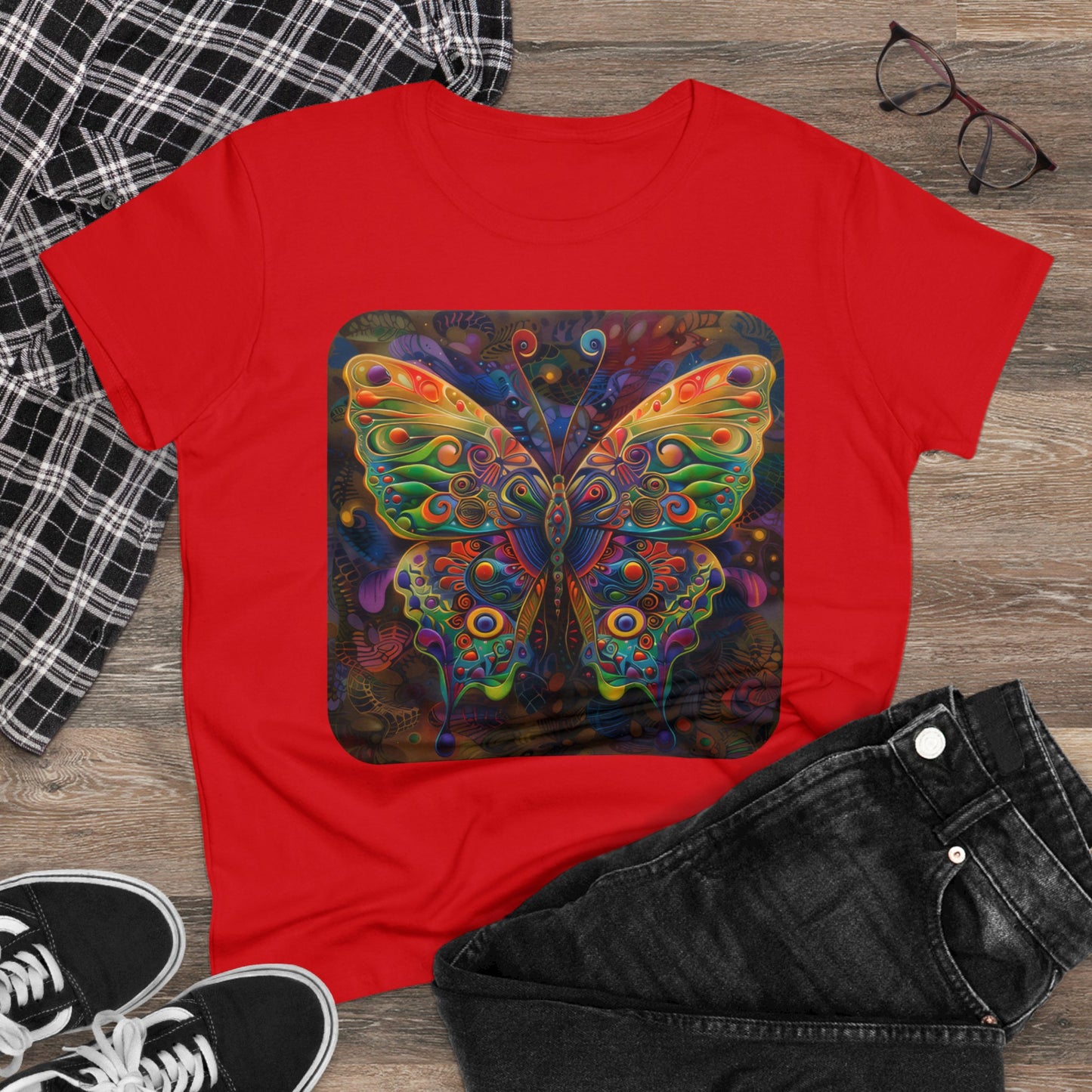 Butterfly - Women's Midweight Cotton Tee