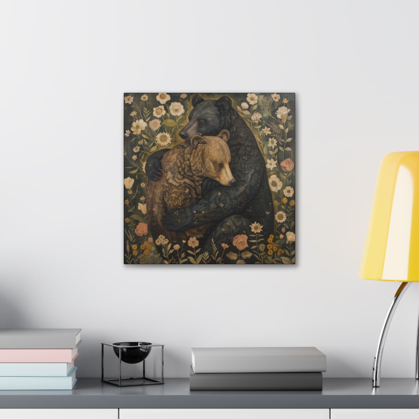 Hugging Bears - Canvas Stretched, 0.75" - Canvas Stretched, 0.75"