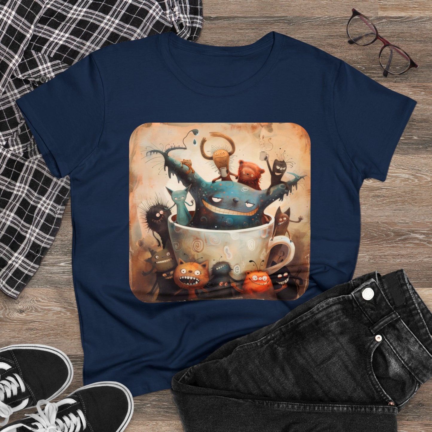 Coffee Critters - Women's Midweight Cotton Tee