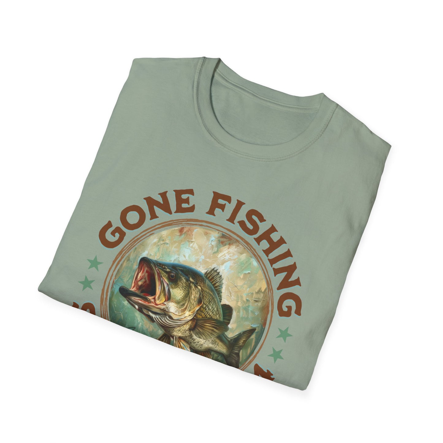 Gone Fishing - Unisex Softstyle T-Shirt