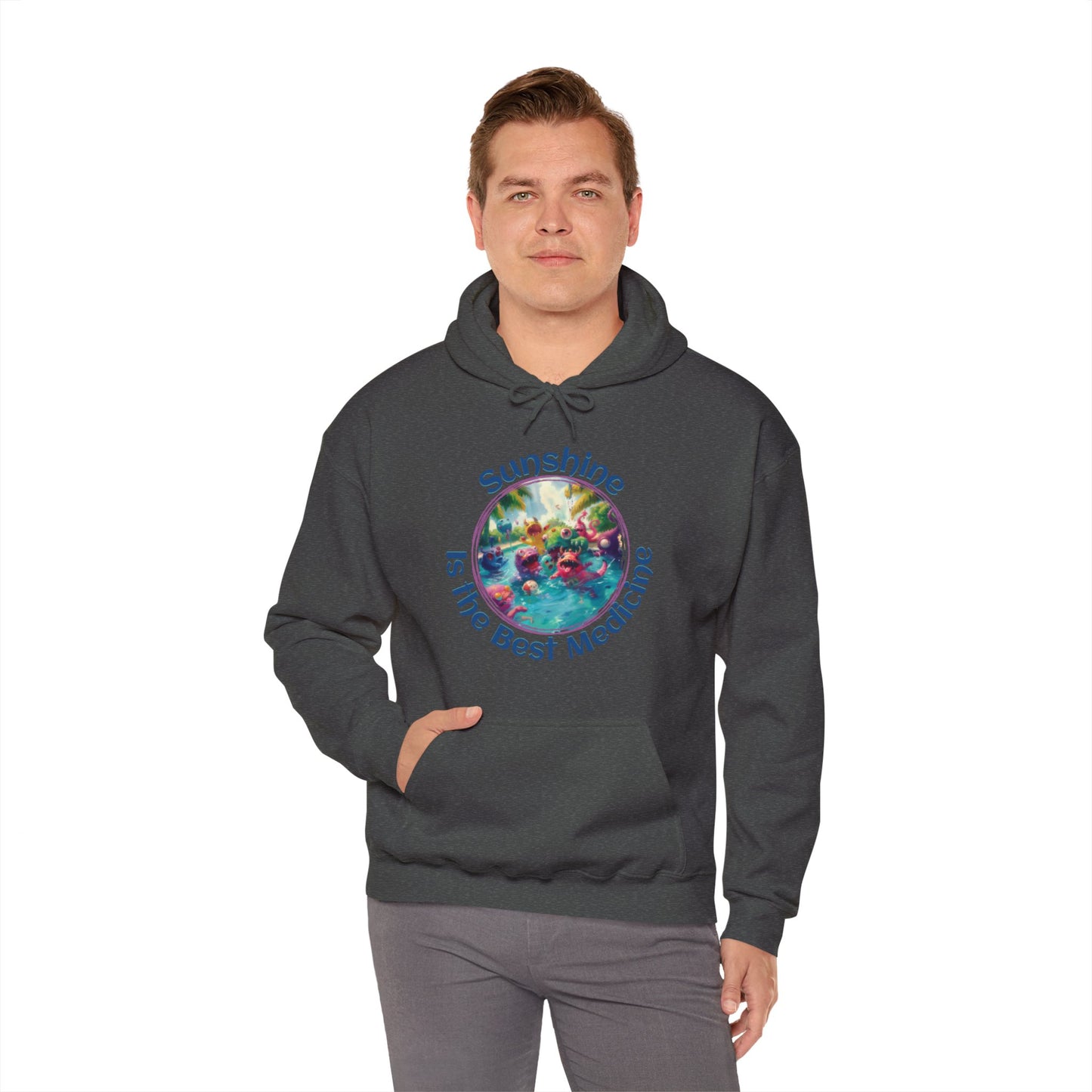 Sunshine is the Best Medicine - Unisex Heavy Blend™ Hooded Sweatshirt