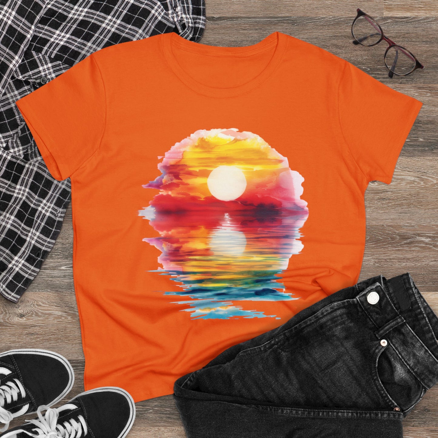 Sunrise - Women's Midweight Cotton Tee