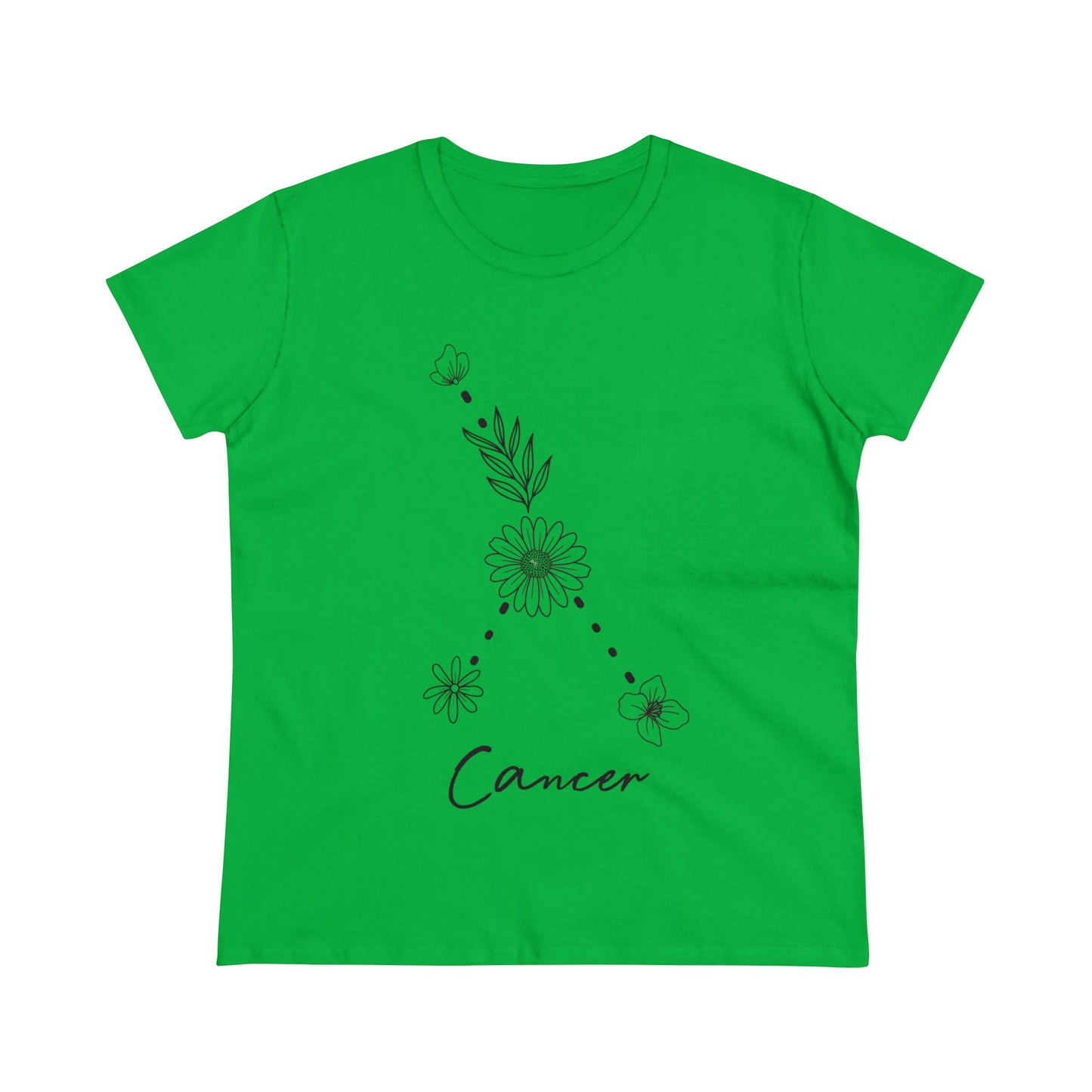 Flower Constellation - Cancer - Astrology - Women's Midweight Cotton Tee