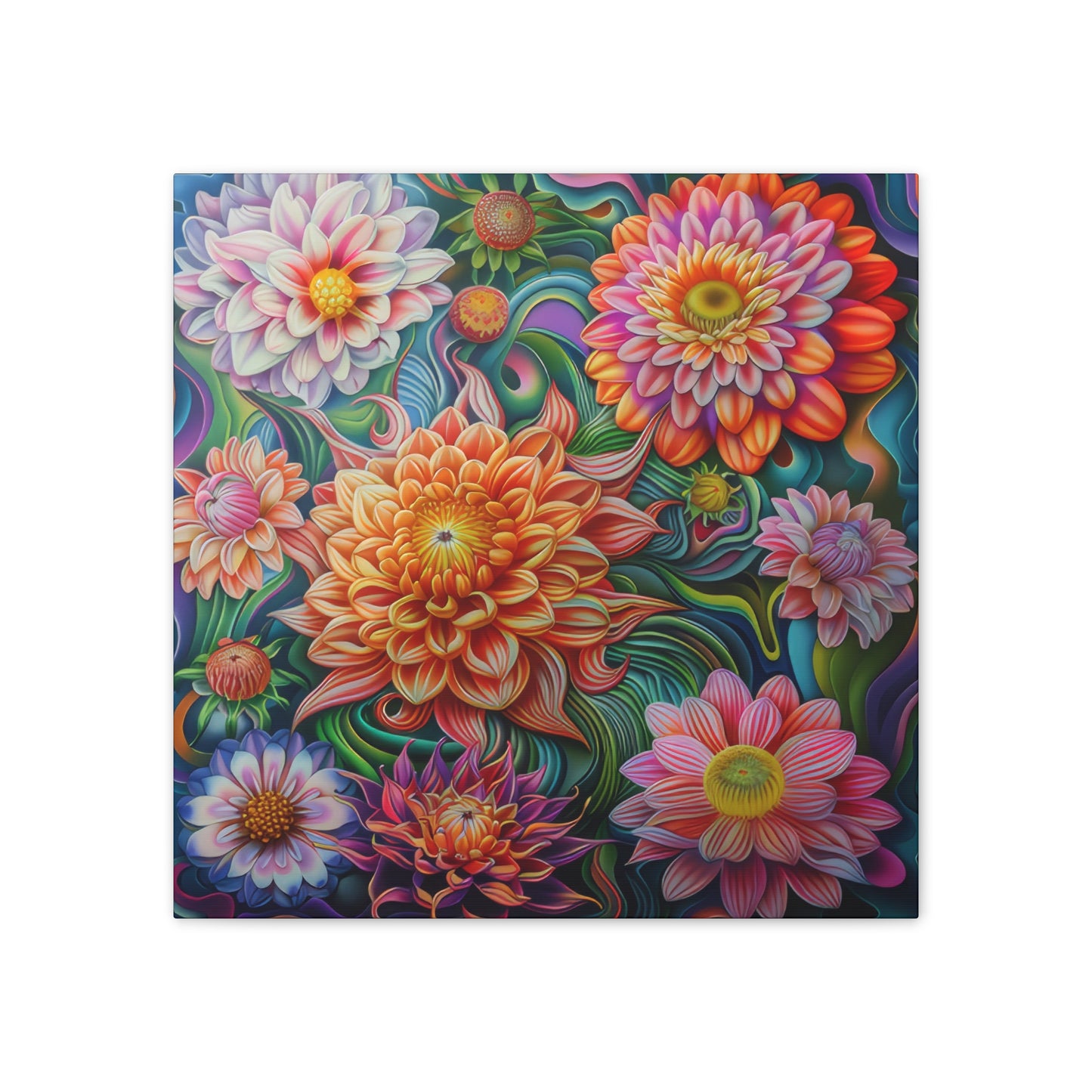 Flowers - Canvas Stretched, 0.75"