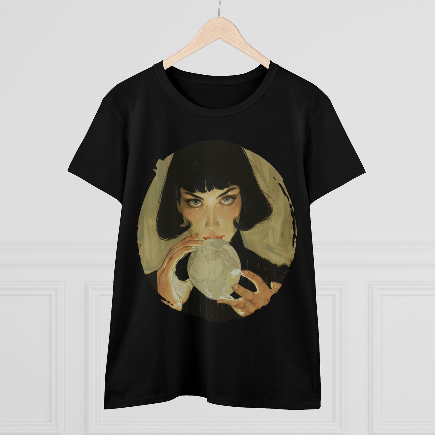 Crystal Ball - Mysticism - Women's Midweight Cotton Tee