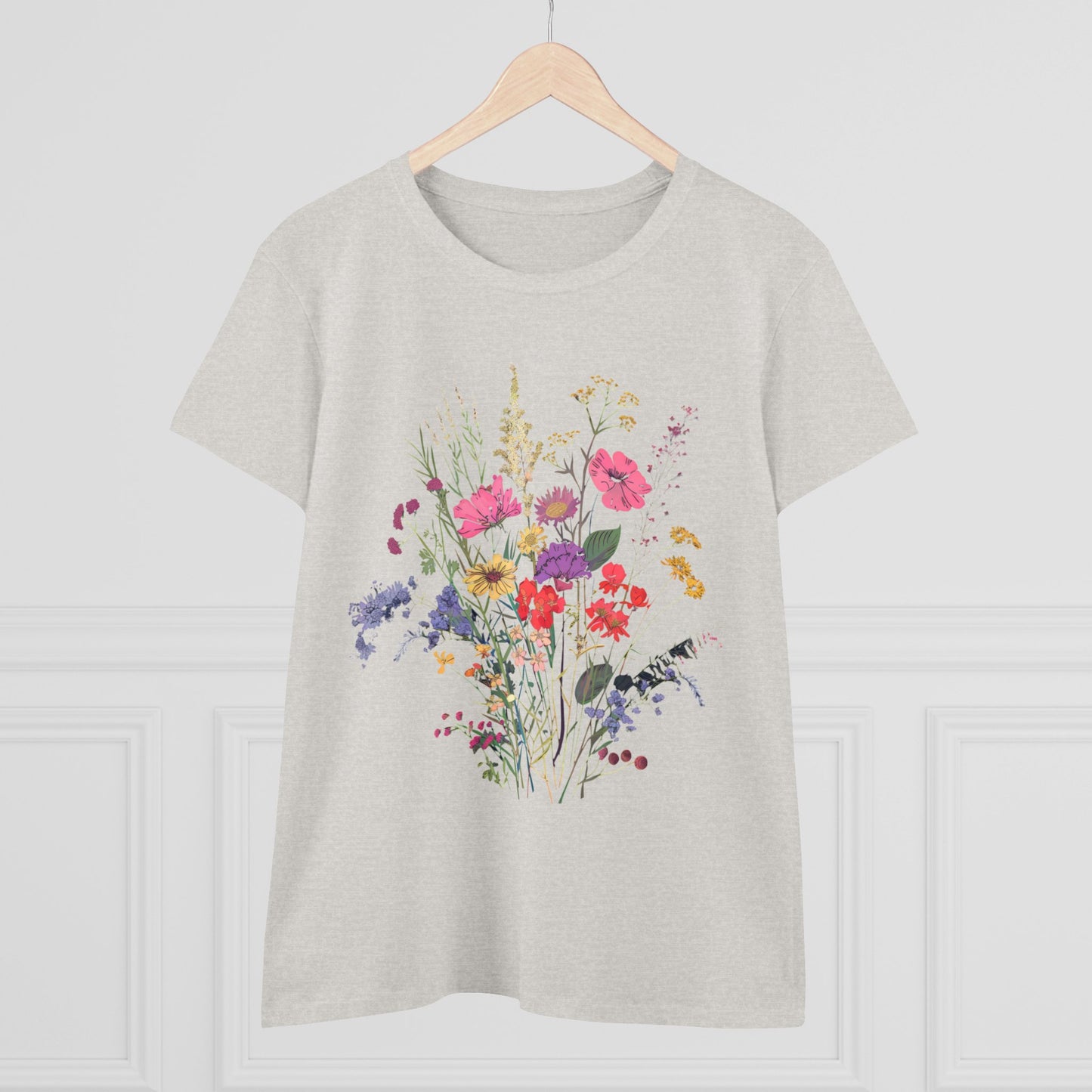 Wildflowers - Women's Midweight Cotton Tee