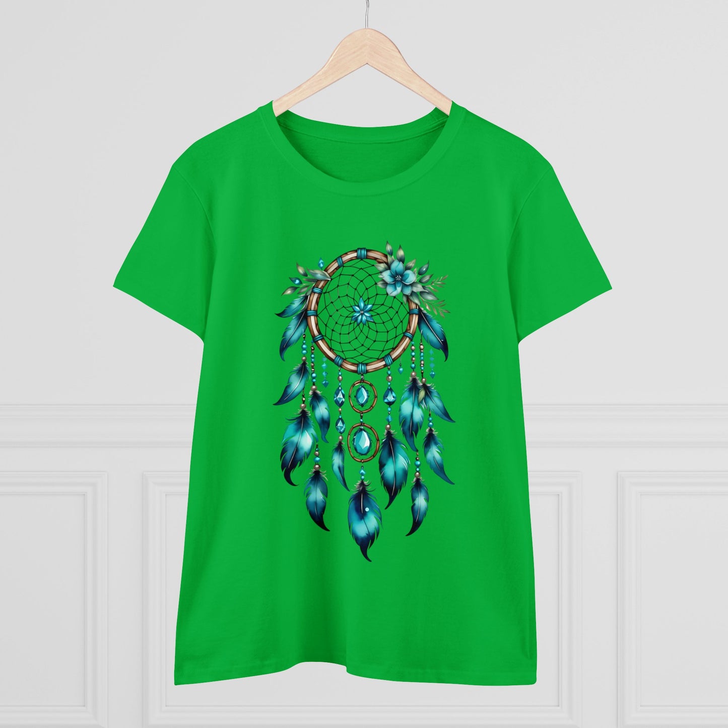 Turquoise Dream Catcher - Sagittarius - Astrology - Women's Midweight Cotton Tee