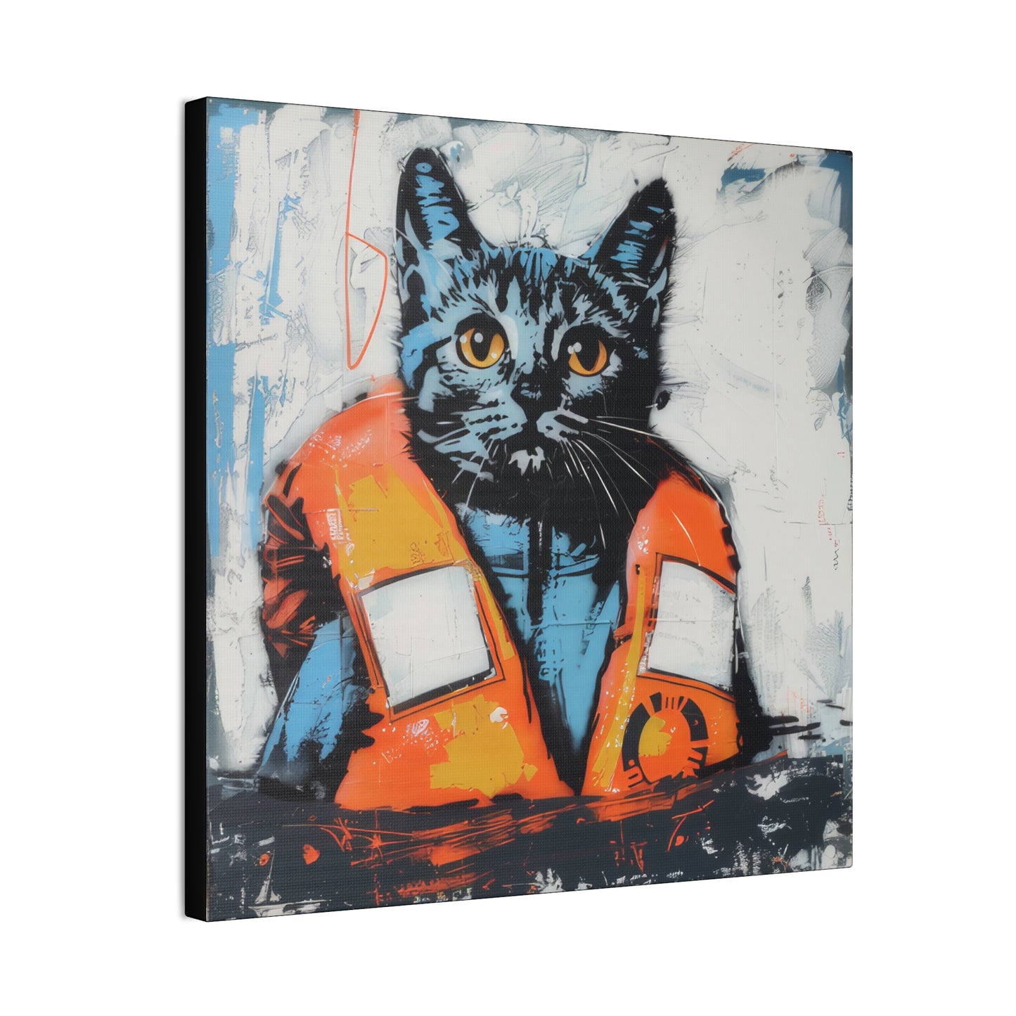 Rescue Cat - Canvas Stretched, 0.75"