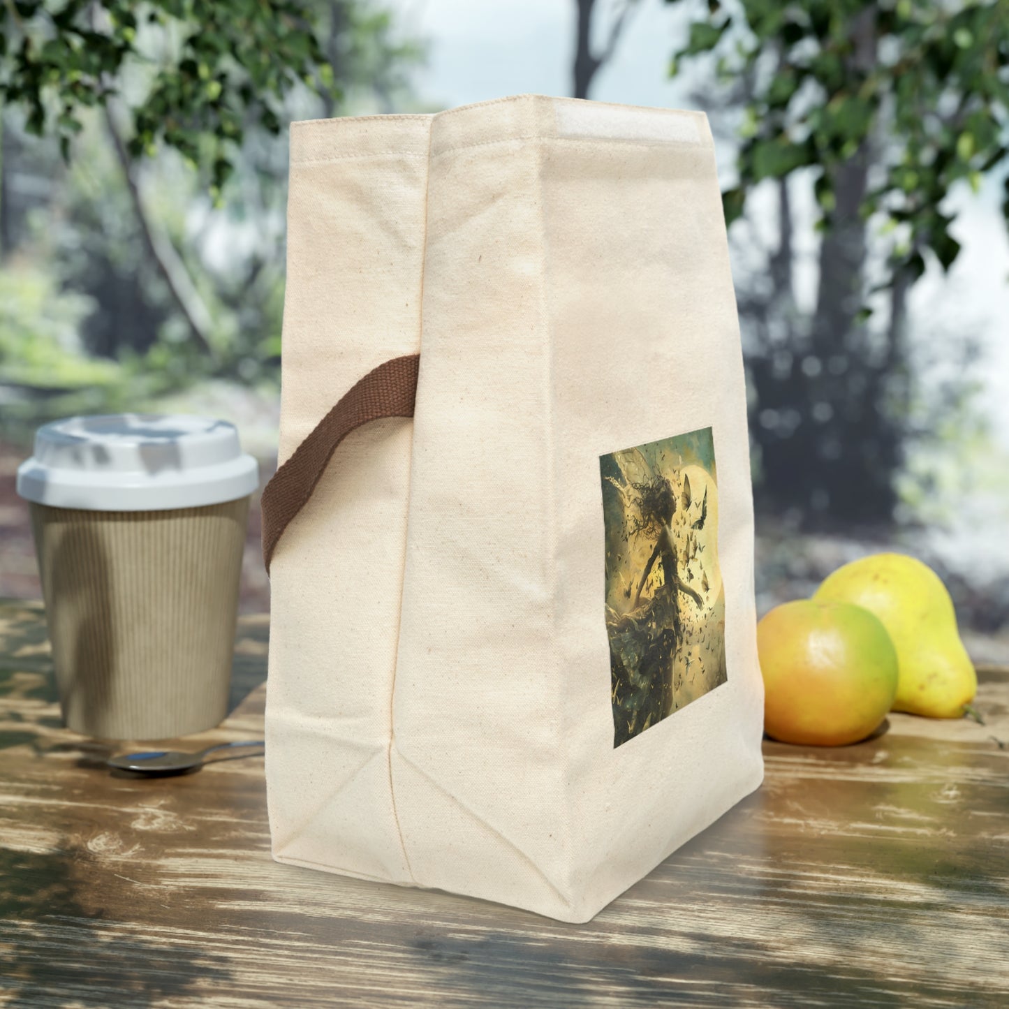 Fairy & Butterflies - Canvas Lunch Bag With Strap