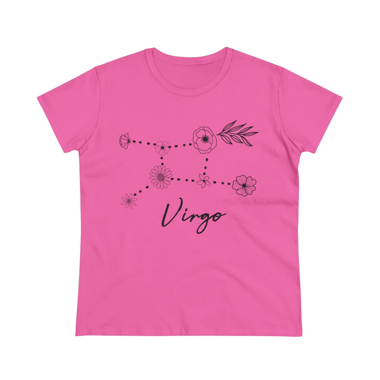 Flower Constellation - Virgo - Astrology - Women's Midweight Cotton Tee