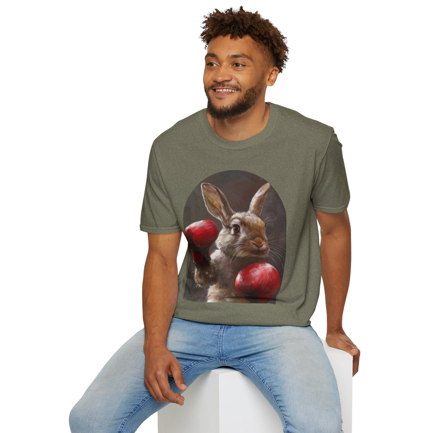 Boxing Bunny - Unisex Softstyle T-Shirt