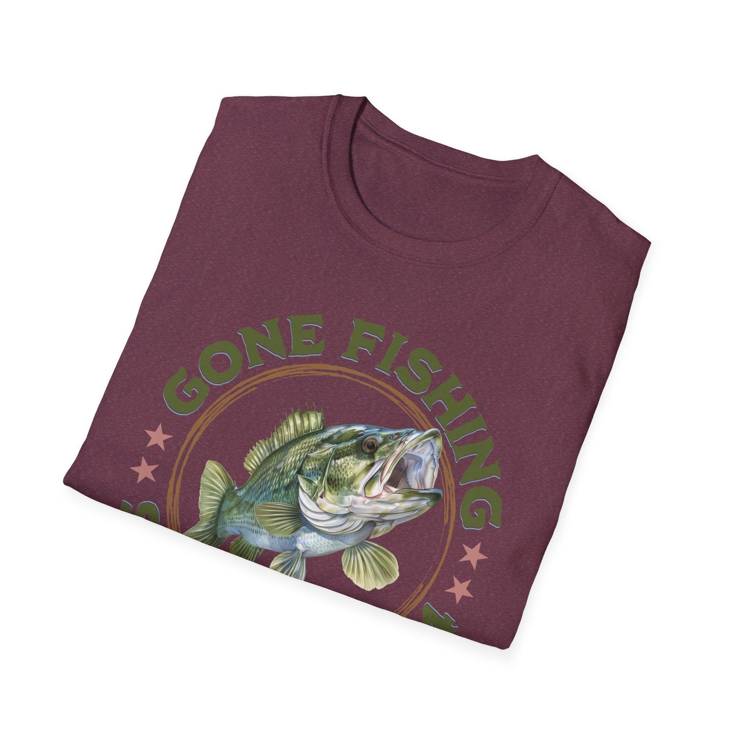 Gone Fishing - Unisex Softstyle T-Shirt