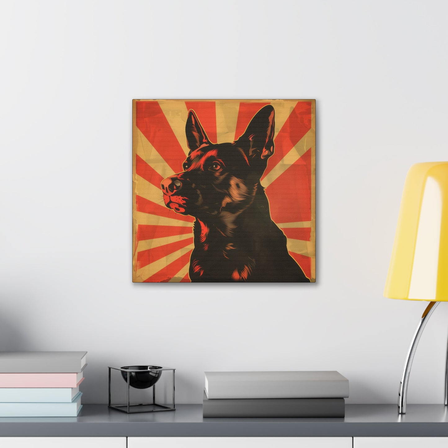 Comrade Canine - Canvas Stretched, 0.75"