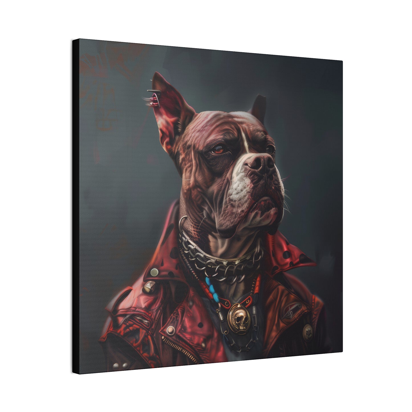 Punk Dog - Canvas Stretched, 0.75"