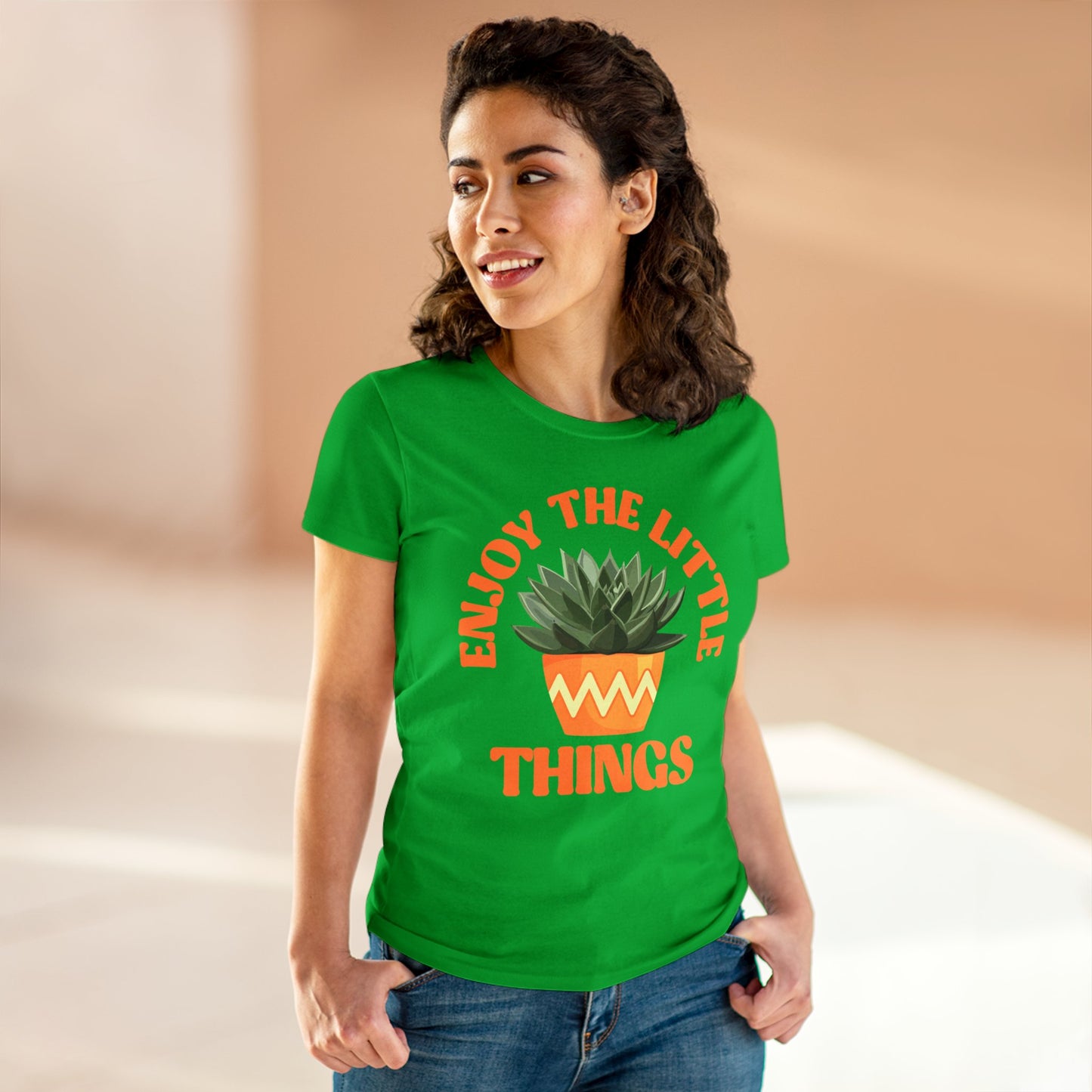 Enjoy the Little Things - Gardening - Women's Midweight Cotton Tee